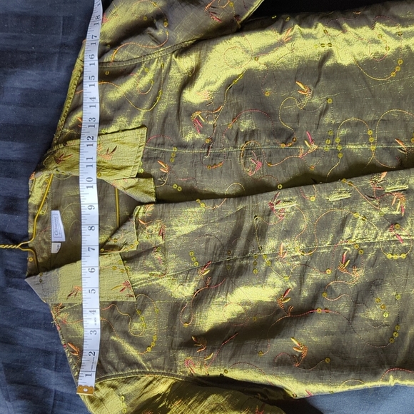 Green Vintage sequin jacket - Picture 5 of 8